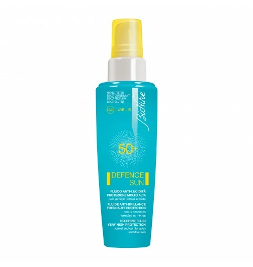 BIONIKE DEFENCE SUN FLUIDO ANTI-LUCIDITÀ PROTEZION MOLTO ALTA SPF 50+ 3 BIONIKE DEFENCE SUN FLUIDO ANTI-LUCIDITÀ PROTEZION MOLTO ALTA SPF 50+