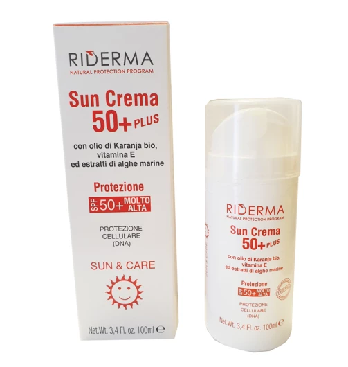 RIDERMA Sol.Crema 50+Plus100ml 3 RIDERMA Sol.Crema 50+Plus100ml