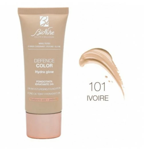 DEFENCE COLOR FONDOTINTA HYDRA GLOW N. 101 IVOIRE 3 DEFENCE COLOR FONDOTINTA HYDRA GLOW N. 101 IVOIRE