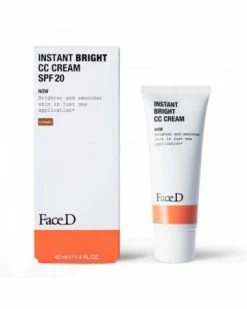 FaceD CC Cream SPF 20 Crema Correttrice Del Colore Caramel Instant Bright 40 Ml