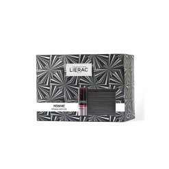 Lierac Cofanetto Natale 2019 Homme Rituale Anti-Età Fluido Riparatore Anti-Rughe Uomo + Portacarte