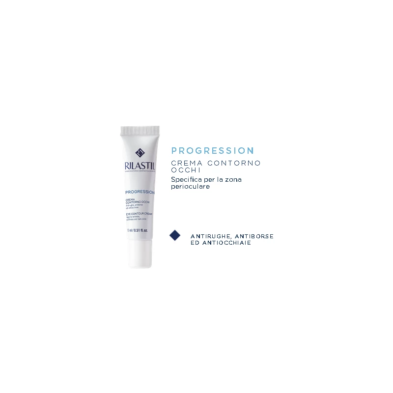 IST.GANASSINI SpA RILASTIL PROGRESSION CONTORNO OCCHI ANTIRUGHE 15 ML 3 IST.GANASSINI SpA RILASTIL PROGRESSION CONTORNO OCCHI ANTIRUGHE 15 ML
