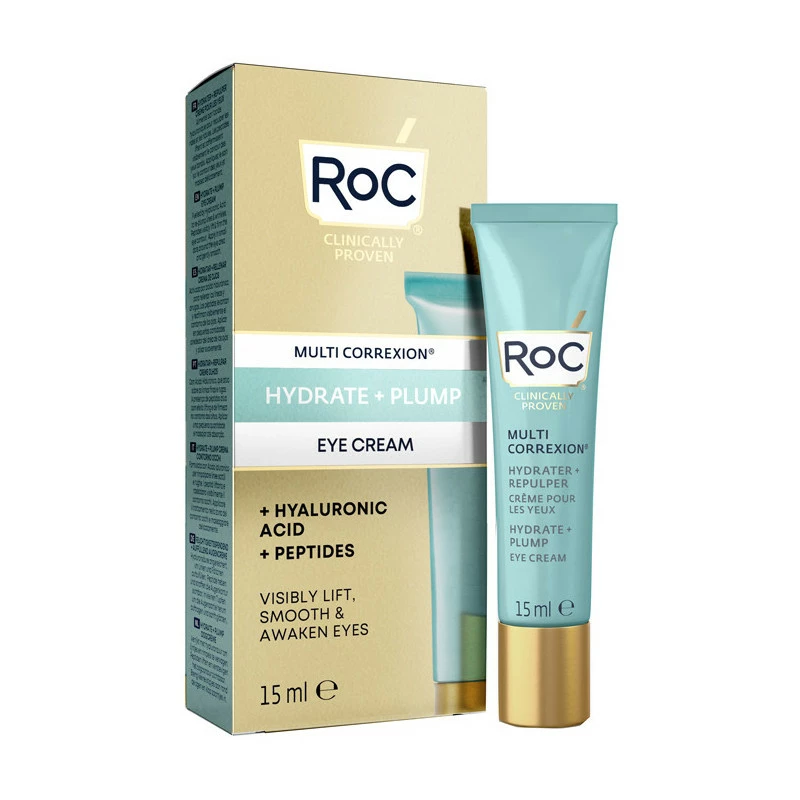 ROC MULTI CORREXION HYDRATE+ PLUMP CREMA OCCHI 15 ML 3 ROC MULTI CORREXION HYDRATE+ PLUMP CREMA OCCHI 15 ML